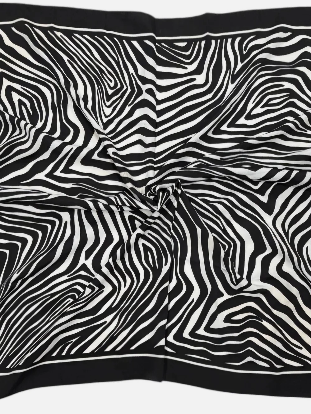 Avon Black and White Zebra Print Scarf 34